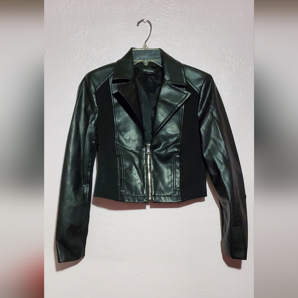 (make offer)bebe Faux Leather Jacket